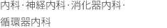 内科・神経内科・消化器内科・循環器内科